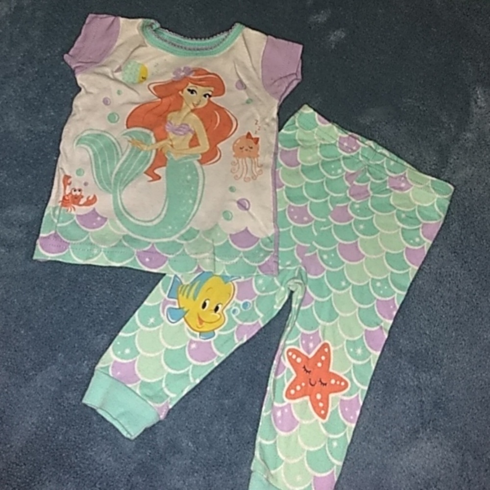 Little mermaid pajamas.